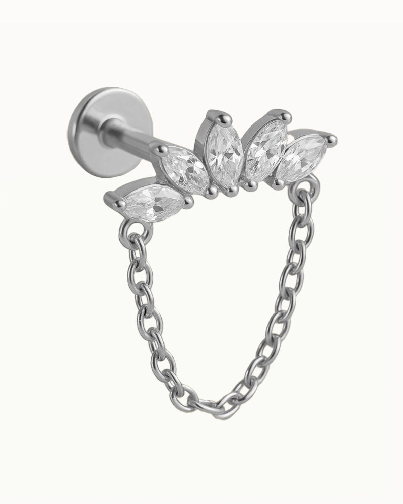 Titanium Piercing met Ketting - Elsie