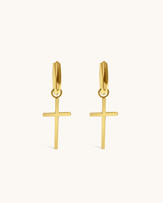 Classic Cross Earrings - Joan