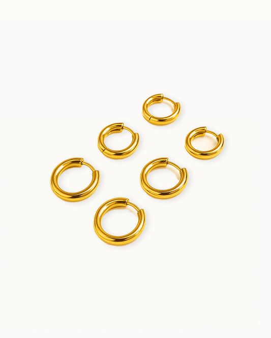 Basic Bold Oorringen in Drie Maten - Milena