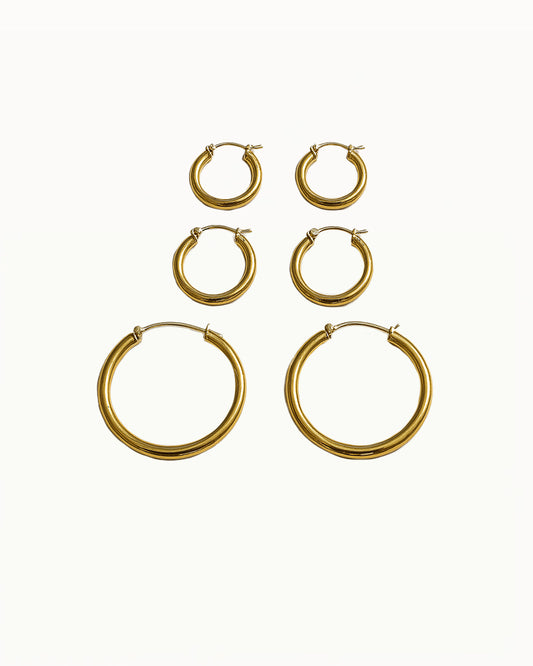 Chunky Hoop Oorbellen - Noelle