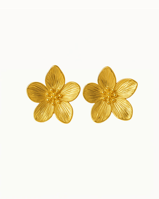 Statement Bloem Oorbellen - Rachella