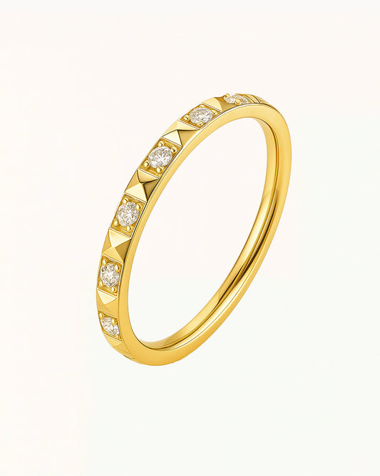 Titanium Bold Ring Piercing met Steentjes - Taylor