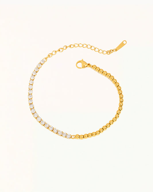 Armband met Kralen en Kristallen - Jianna