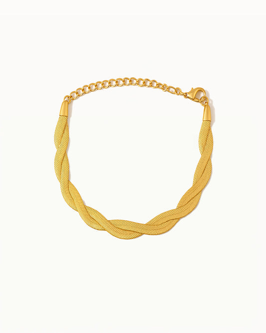Gouden Gevlochten Armband - Kylee