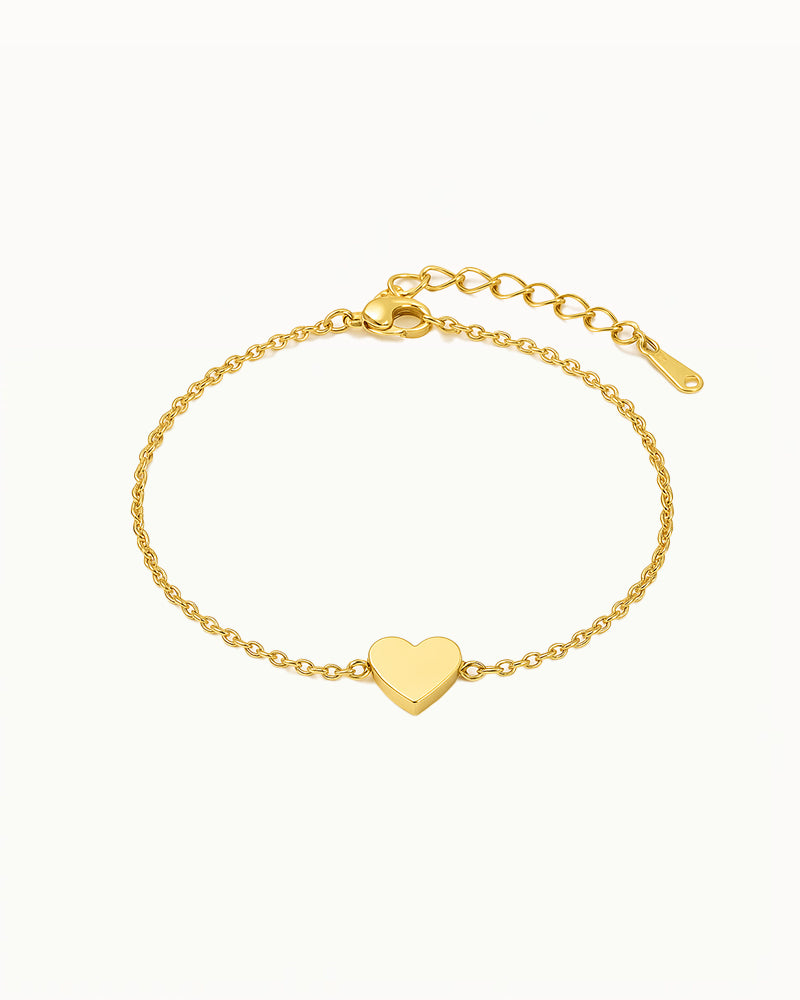 Bracelet with Heart-shaped Charm - Meysa