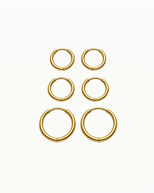 Basic Bold Oorringen Klein in Drie Maten - Gwen