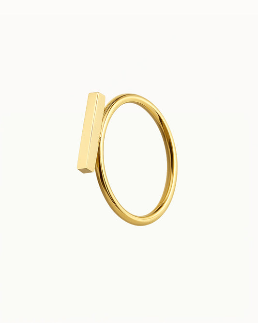 Minimalist Ring with Rectangular Shape - Marilyn - R05