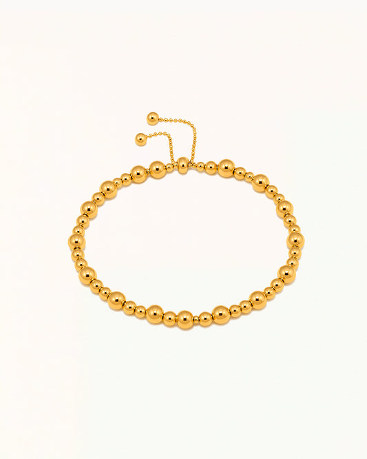 GOUDEN ARMBAND MET KRALEN - DUNYA