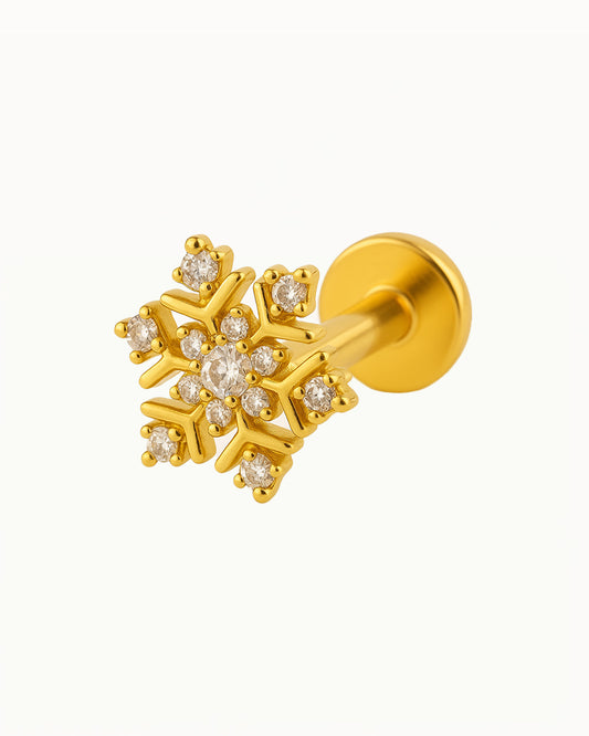 Titanium Kristallen Sneeuwvlok Piercing - Emika