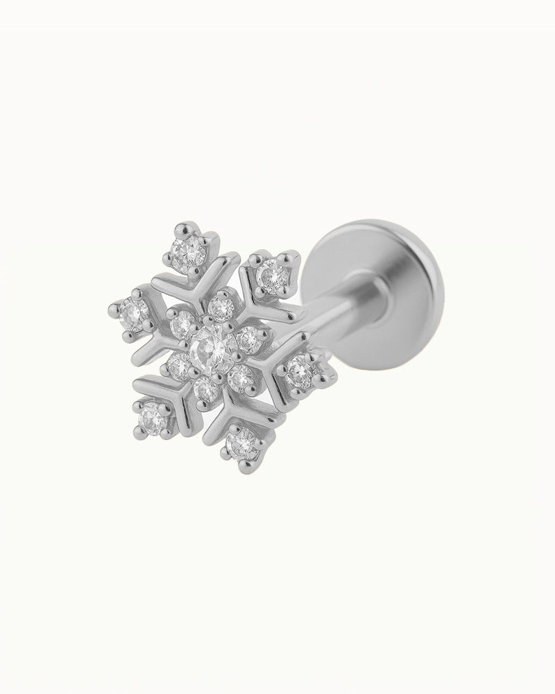Titanium Kristallen Sneeuwvlok Piercing - Emika