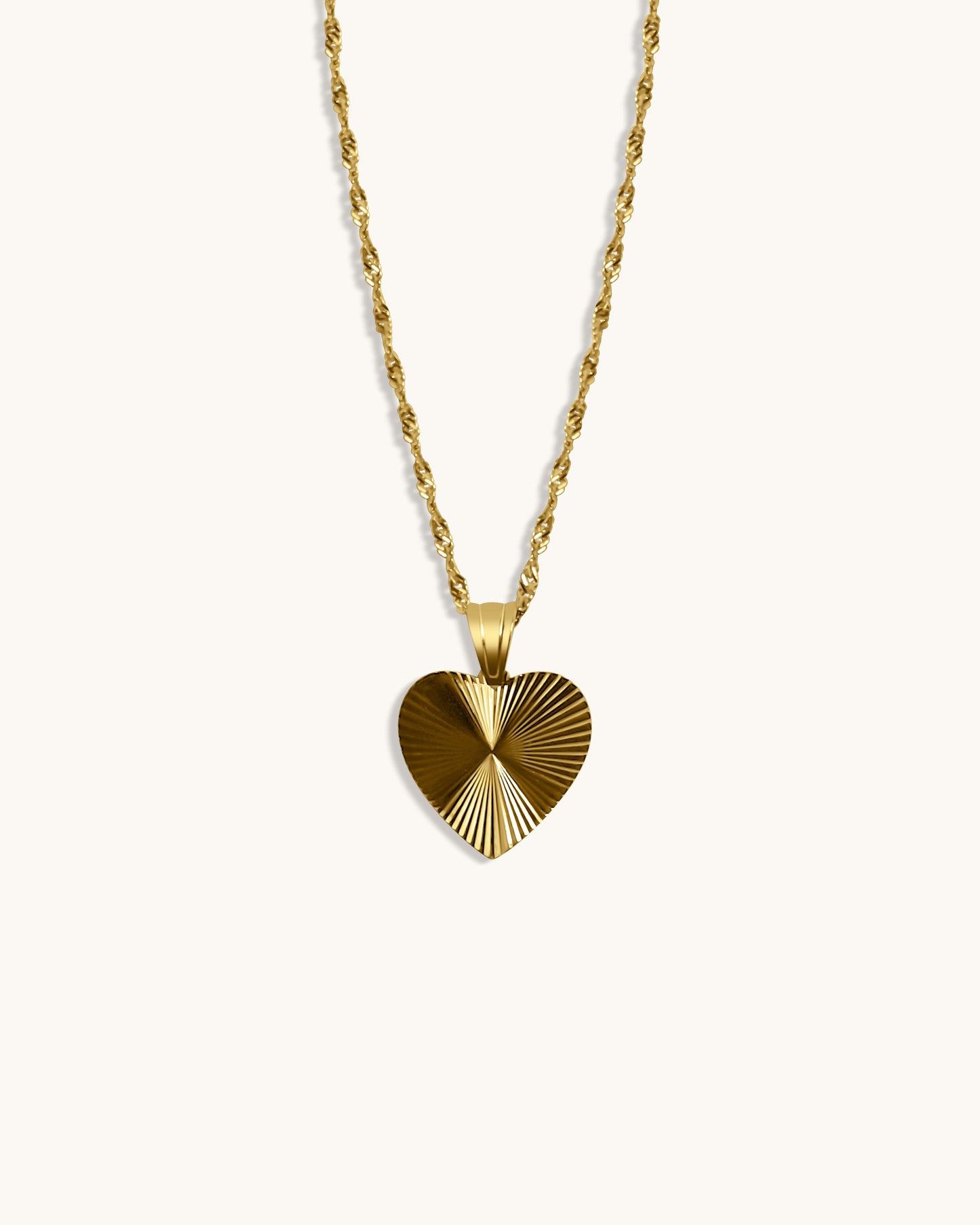 Ribbel Retro Hart Ketting - Etta