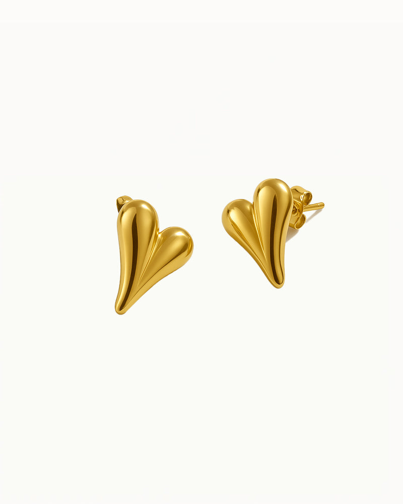 Hartjes Studs Oorbellen - Heidi