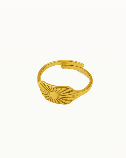Unique Statement Ring - Adjustable - Jazmin - R51