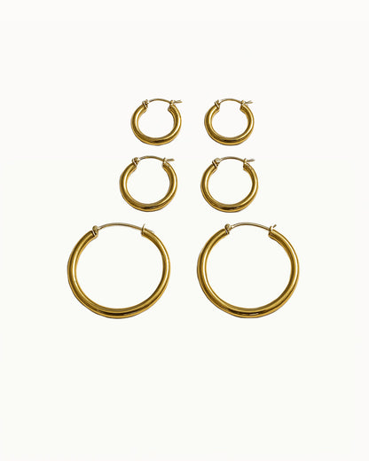 Chunky Hoop Oorbellen - Noelle