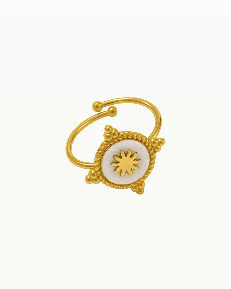 Vintage British Style Ring - Adjustable - Reyna - R53