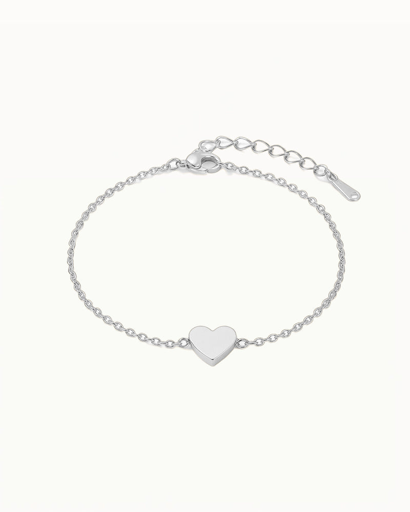 Bracelet with Heart-shaped Charm - Meysa