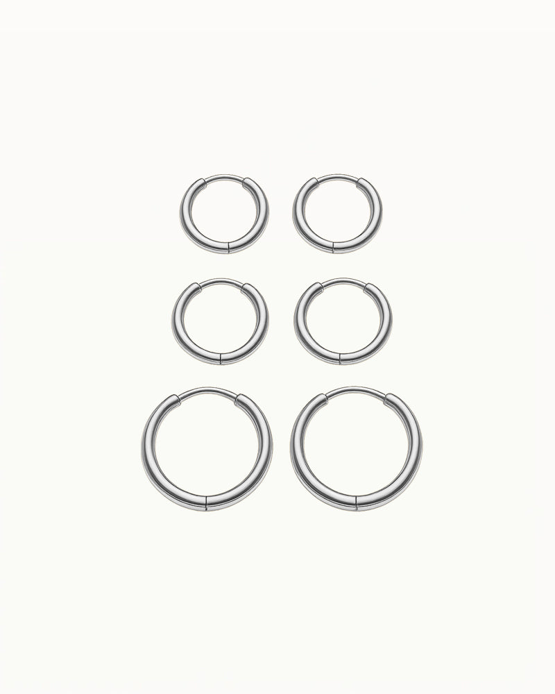 Basic Bold Oorringen Klein in Drie Maten - Gwen