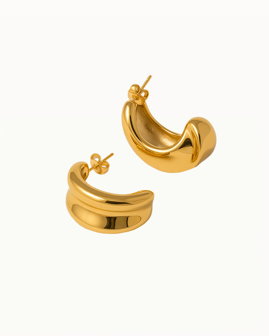 Chunky Gouden Oorbellen - Mare
