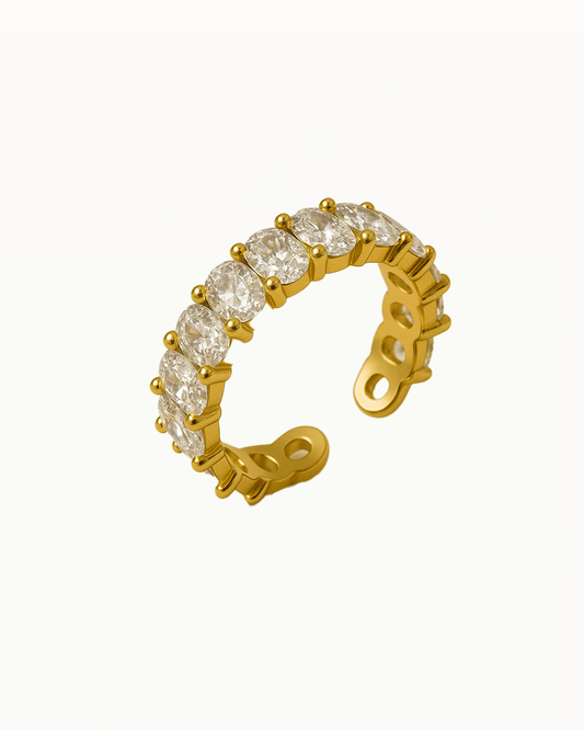 Klassieke Kristallen Ring - Verstelbaar - Arlet - R41