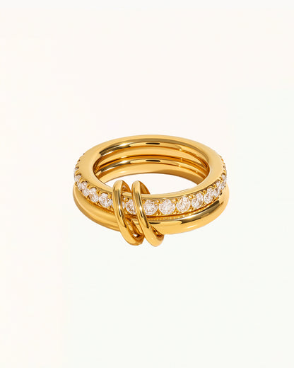 Stack Ring met Kristallen - Laylin - R80