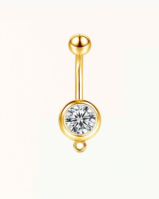 Bauchnabelpiercing mit Kristall und baumelndem Auge - Kelsey