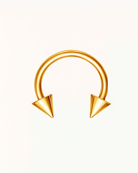 Nose Piercing Pointed Horseshoe - Tarryn