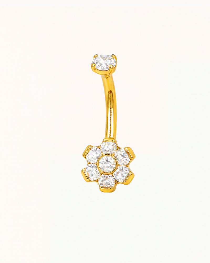 Titanium Bloem Rook Piercing - Ashley