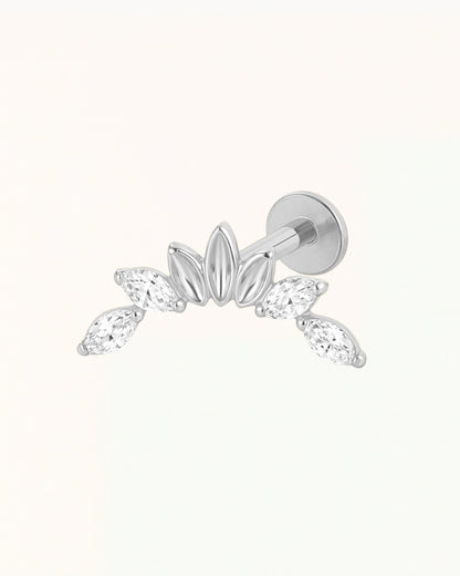Titanium Boogvormige Marquise Piercing - Dorothy