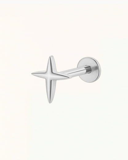 Titanium Minimalistische Kruisvormige Piercing - Holly