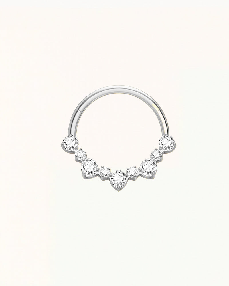 Titanium Ronde Daith Kristal Piercing - Jada