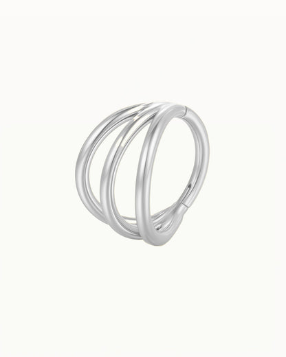 Titanium Driedubbel Minimalistische Piercing - Nouria