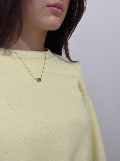 Minimalist Gold Heart Necklace - Shay